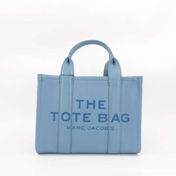 Marc Jacobs Handbags - Marc Jacobs Women's The Small Leather Tote Bag Blue OS